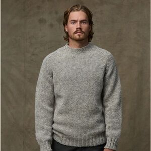 NWT Filson Men's Heather Gray Crewneck Sweater